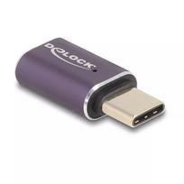 DeLOCK USB adapter 40Gbps USB-C PD 3.1 240 W vyriškas į moterišką prievado apsauga 8K 60 Hz metalinis