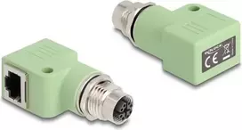 DeLOCK 60681 M12 RJ45 jungtis, žalia, auksuoti kontaktai