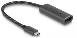 DeLOCK 64229 0,2 m USB Type-C į HDMI vaizdo kabelio adapteris juodas