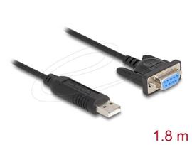 DeLOCK 67382 USB 2.0 į RS-232 DB9 nuoseklus adapteris 1,8 m
