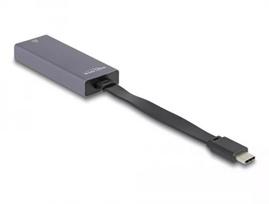 DeLOCK 66248 adapteris USB-C į RJ-45, pilkas, 0,09 m