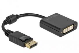 Adapteris DisplayPort 1.1 kištukas – DVI lizdas pasyvus juodas DeLOCK 61008