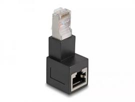 DeLOCK RJ45 kištukas į RJ45 lizdą adapteris Cat.6A 90° žemyn
