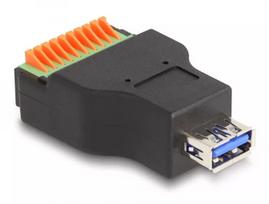 DeLOCK USB 3.2 Gen 1 Type-A lizdas į gnybtų bloko adapteris 10 kontaktų