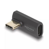 DeLOCK USB Adapter USB-C 40Gbps PD 3.1 240 W kampinis vyriškas į moterišką kairėn/dešinėn 8K 60 Hz