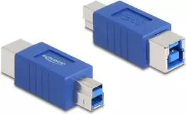 DeLOCK 67229 adapteris USB Type-B – USB Type-B, mėlynas