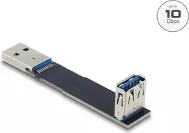 Gender changer laidas DELOCK 67423 — Type-A į Type-A, juodas