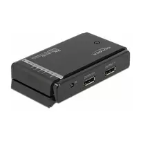 DELOCK DisplayPort 1.4 jungiklis 2 x 2 DisplayPort įėjimas į 1 x 2 DisplayPort išėjimas 8K
