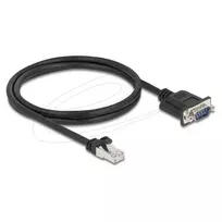 Tinklo kabelis DELOCK 64351 — Cat5e S/UTP (STP), RJ‑45 į RJ‑45, 1 m, juodas