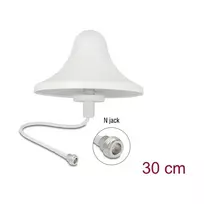 Kryptinė lubinė antena DELOCK 4G WiFi 2,4 GHz N tipo (moteriška) 3 dBi RG-58 30 cm