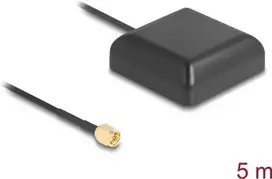 GNSS antena Navilock NL-203AA didelio stiprinimo, SMA jungtis, 5 m kabelis, lauko
