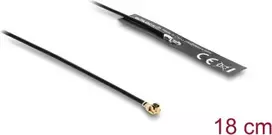 Vidinė antena DELOCK 2.4 GHz 3.4 dBi su I-PEX MHF® I jungtimi ir 18 cm FPC kabeliu lipniam montavimui