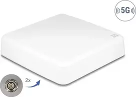 Kryptinė lauko antena 5G DELOCK 81467, 2× N jungtys, balta