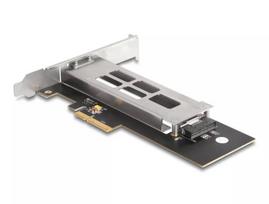 DeLOCK PCI Express kortelė su M.2 NVMe SSD mobiliuoju krepšeliu, žemo profilio