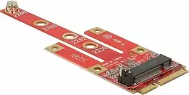 Delock 63384 Mini PCIe į M.2 Key B keitiklis su Micro SIM lizdu