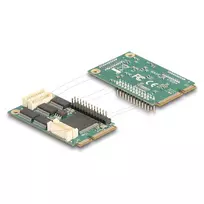 Vidinė Mini PCIe sąsajos plokštė DELOCK 95279 – RS-232 prievadas, 460,8 Kbit/s, FIFO 256 B