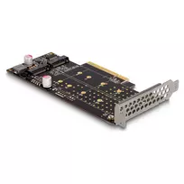 DeLOCK PCI Express x8 kortelė su 2 vidiniais NVMe M.2 Key M lizdais (bifurkacija, Low Profile)