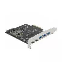 PCI Express x4 kortelė DeLOCK 89064 su 5 USB 3.2 prievadais