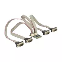 DeLOCK 95244 Mini PCIe nuoseklioji adapterio kortelė – 4 x RS-232