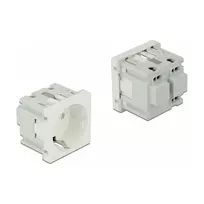 Kištukinis lizdas DELOCK 81320 CEE 7/3 3P+N+PE 250V 16A Baltas ABS 45×45×43 mm