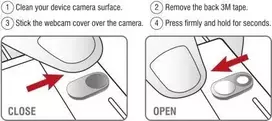 Delock 20656 „Webcam Cover“, sidabrinis, 3 vnt.