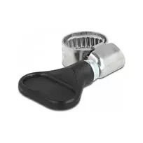 DeLOCK 400 SS drugelinis spaustuvas žarnoms 8-12 mm 5 vnt juodos spalvos