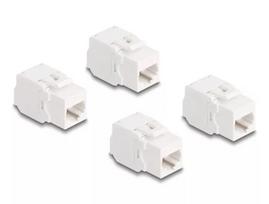 DeLOCK keystone modulis 86051 Plokščias RJ-45 Baltas 4 vnt.