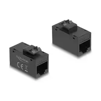 DeLOCK 90638 keystone modulis Flat Black RJ-45