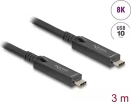 DeLOCK USB 3.2 Gen 2 laidas USB-C 3 m juodas 84246