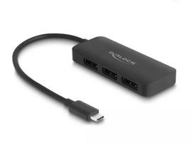 DeLOCK USB Type-C skirstytuvas DP Alt Mode į 3x DisplayPort MST 4K 60 Hz