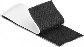 Klettband selbstklebend mit Haft- und Flauschband L 1 m x B 50 mm schwarz