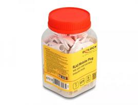 DeLOCK RJ45 Kištukas 25 vnt. Rinkinys Cat.7 Auksas Baltas