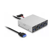DeLOCK 64207 USB 3.2 Gen 1 šakotuvas 5000Mbit/s juodai pilkas