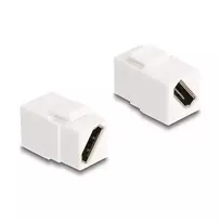 DeLOCK Keystone modulis HDMI moteriška į moterišką įstrižai 8K 60 Hz baltas