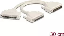 DeLOCK 67161 Serijinis kabelis smėlio spalvos 0,3 m DB-37