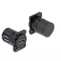 DeLOCK D tipo modulis USB 5Gbps Type-A moteriškas į moterišką 90° kampu
