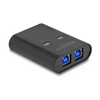 DeLOCK USB jungiklis 2 kompiuteriams prie 1 įrenginio 5Gbps juodas