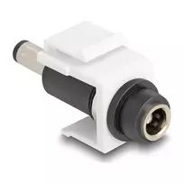 DeLOCK Keystone modulis DC 5,5 x 2,1 mm motina-tėvas baltas
