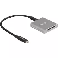 DeLOCK 91006 SD kortelių skaitytuvas pilkas USB Type-C 10000Mbit/s