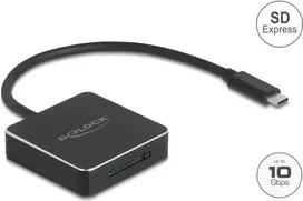 Kortelių skaitytuvas DELOCK 91019 USB 3.1 (Gen 2) Type-C – SD / SDHC / SDXC, 10Gbit/s, juodas