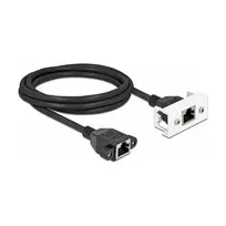DeLOCK tinklo ilginimo laidas Cat.6A 2m S/FTP RJ45 juodas