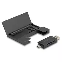 Card Reader DeLOCK 91014 USB 3.2 Gen 1 Type-A / Type-C Juodas MicroSD SD