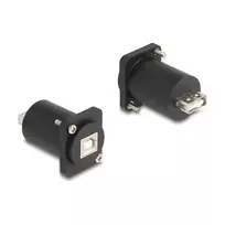 DeLOCK D tipo modulis USB 2.0 Type-B lizdas į Type-A lizdą juodas