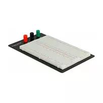 Breadboard (litavimo nereikalaujanti plokštė) DELOCK 18314 – metalas/plastikas, 109×165×1 mm, juoda/balta