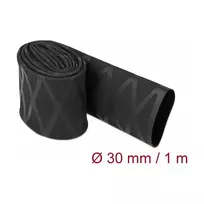 Termosusitraukianti žarna DeLOCK 19596 X rašto neslystanti 1 m x 30 mm juoda