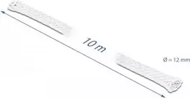 Pintas kabelių įvijinis gaubtas DeLOCK 20804 10 m x 12 mm baltas