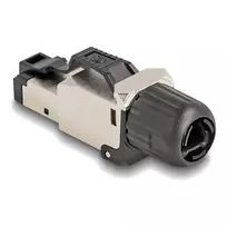 DeLOCK 86016 laidų jungtis RJ45/LSA juoda sidabrinė
