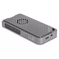 Dėklas SSD DeLOCK 42025 1 x M.2 (PCIe, USB4 Gen4, USB-C) pilkas, aliuminis
