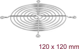 Grotelės ventiliatoriui DeLOCK 67308 Metalinės Sidabrinės 113,8 mm