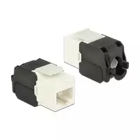 Keystone modulis DELOCK 86266, RJ-45 į LSA, juoda/balta, 16×37,8×22,5 mm